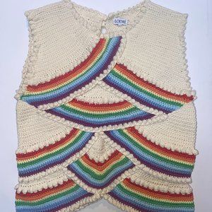 Loewe Rainbow Crochet Tank XS
